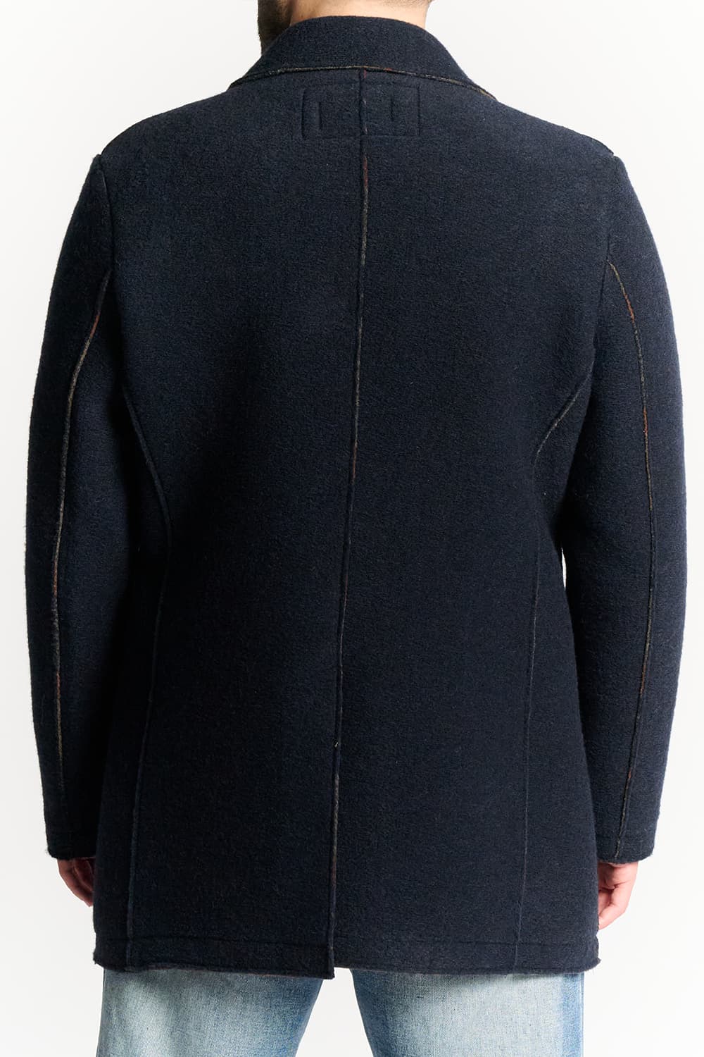 Men's Mixed Wool Double Breasted Coat