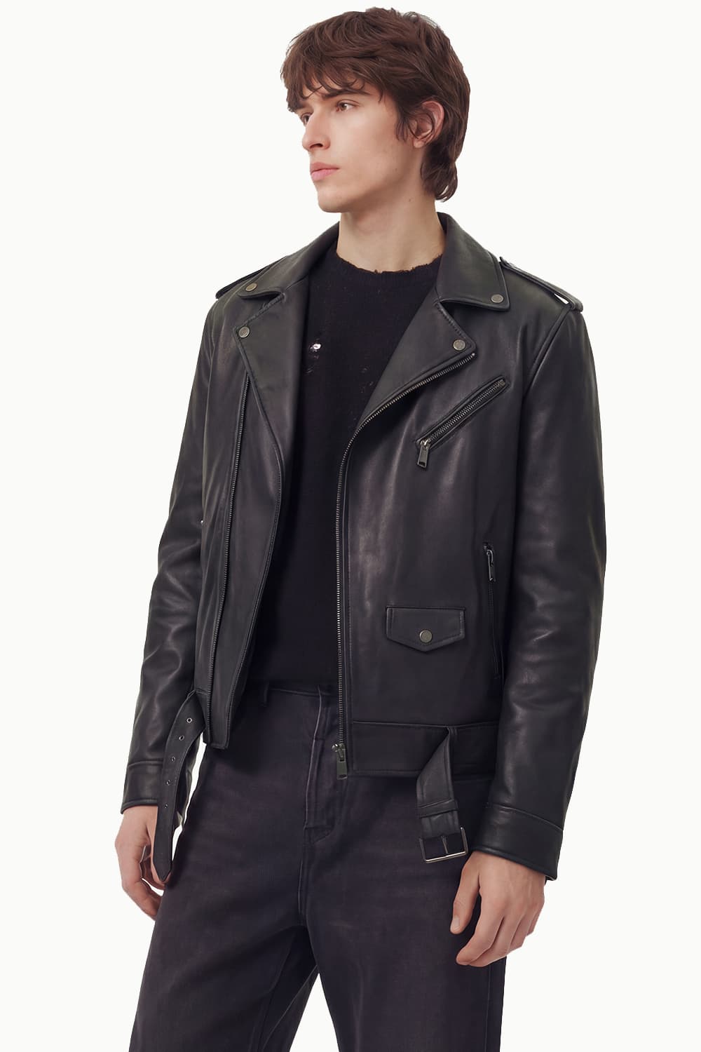 Chiodo Uomo giacca 100% vera pelle Made in Italy - Barone Firenze