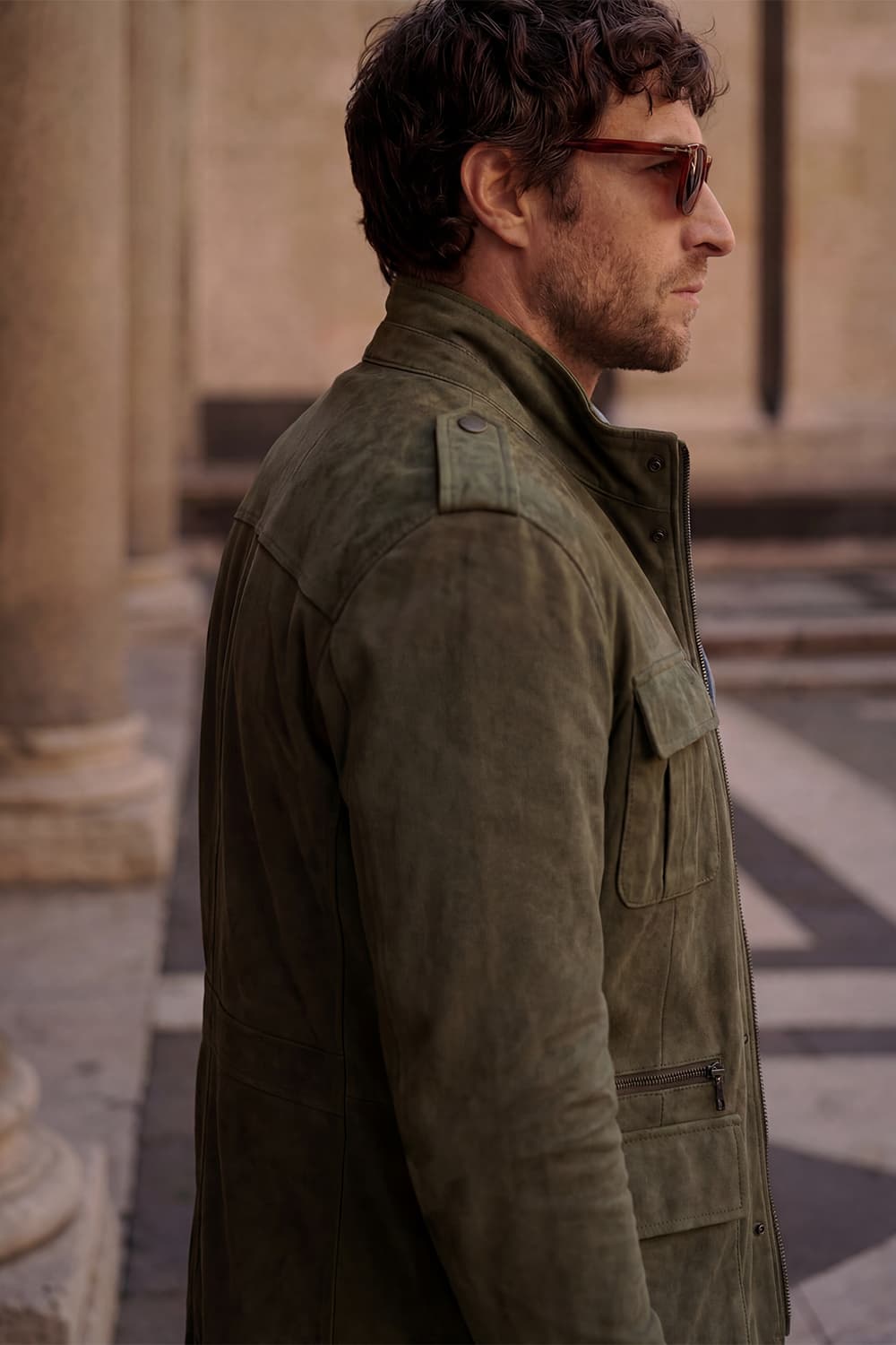 Francesco Oleato Verde 100% vera pelle Made in Italy - Barone Firenze