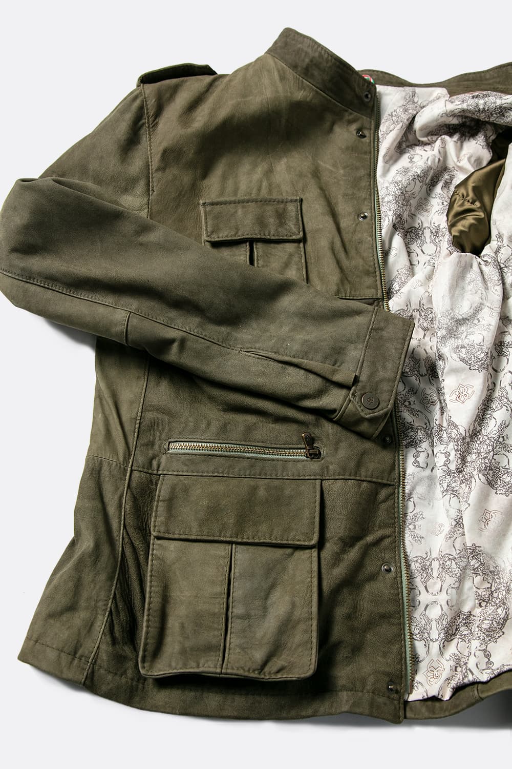 Francesco Oleato Verde 100% vera pelle Made in Italy - Barone Firenze