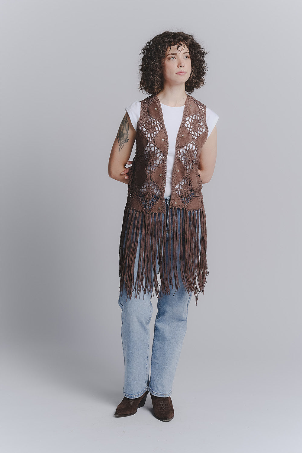 Gilet Macramè Testa di Moro woman Barone firenze - 3