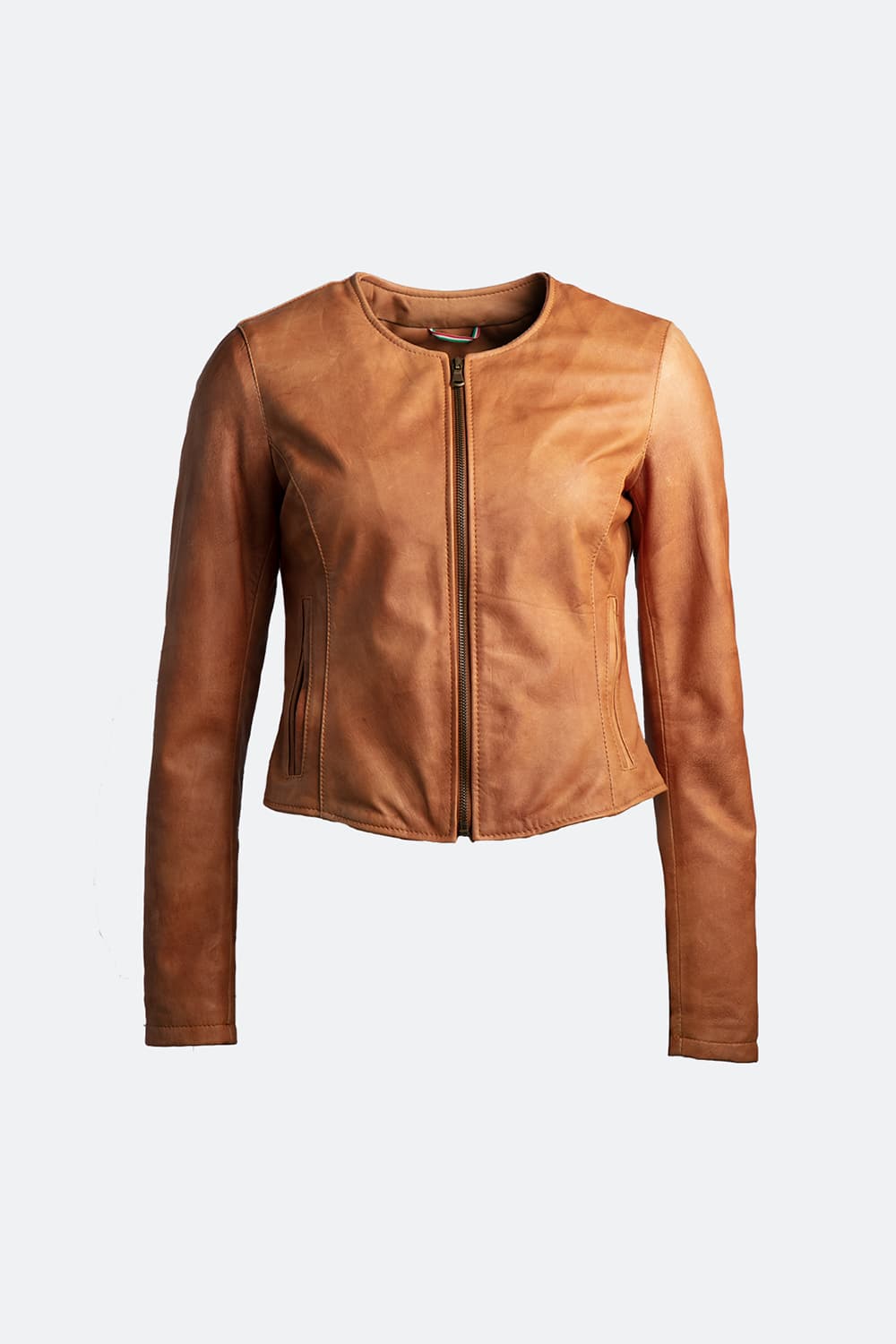 Irene Corto Gold Vintage giacca donna 100% vera pelle Made in Italy - Barone Firenze