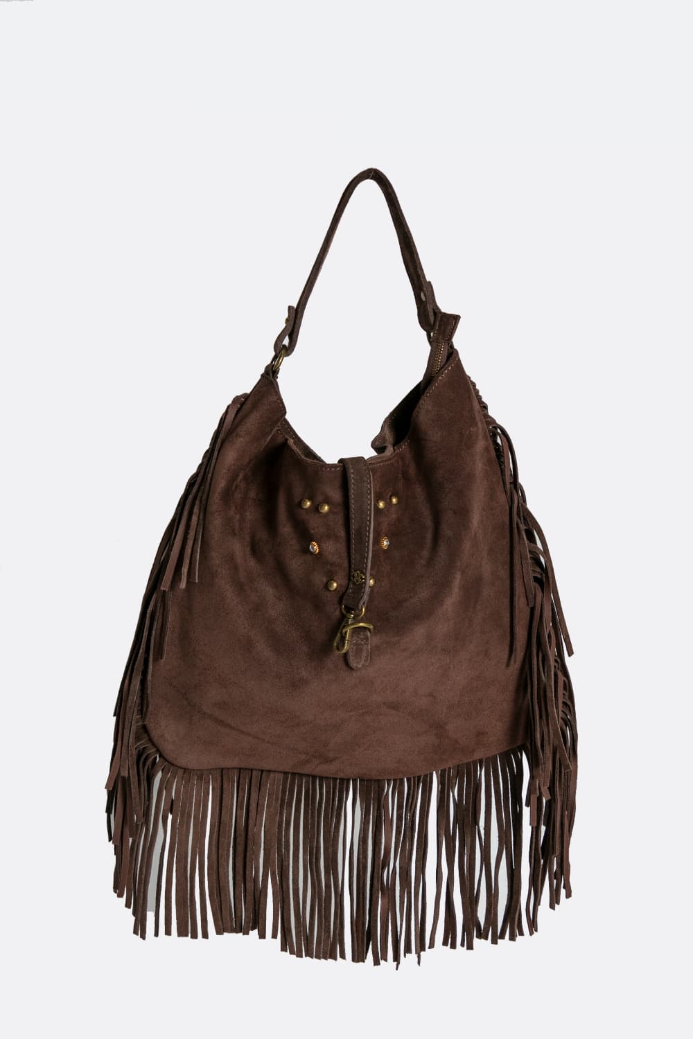 Prato camoscio borsa 100% vera pelle Made in Italy - Barone Firenze