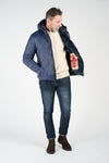 Men’s Long Blue Parka uomo Barone firenze - 12