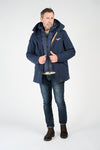 Men’s Long Blue Parka uomo Barone firenze - 2