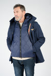 Men’s Long Blue Parka uomo Barone firenze - 3