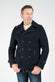 Men's Mixed Wool Double Breasted Coat uomo Barone firenze - 1