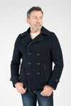 Men's Mixed Wool Double Breasted Coat uomo Barone firenze - 1