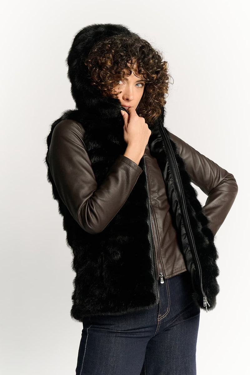 Cortina Black Vest donna Barone firenze - 2