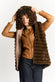 Cortina Dark Brown Vest woman Barone firenze - 3