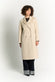 Beige Double-Breasted Alpaca Coat woman Barone firenze - 2
