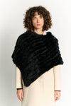 Black Lapin Fur Cape donna Barone firenze - 1