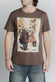 T-Shirt Uomo Stampa Vespa Cioccolato man Barone firenze - 1