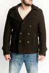 Men's Mixed Wool Double Breasted Coat uomo Barone firenze - 2