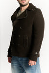 Men's Mixed Wool Double Breasted Coat uomo Barone firenze - 3