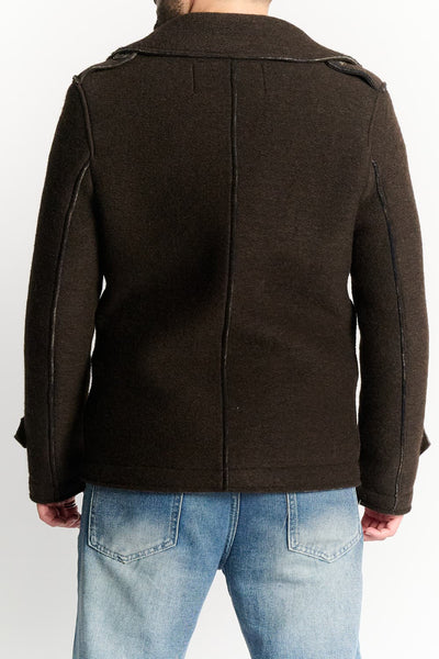 Men's Mixed Wool Double Breasted Coat
