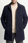 Men's Mixed Wool Double Breasted Coat man Barone firenze - 1