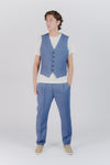 Gilet Uomo Melange Bluette man Barone firenze - 2