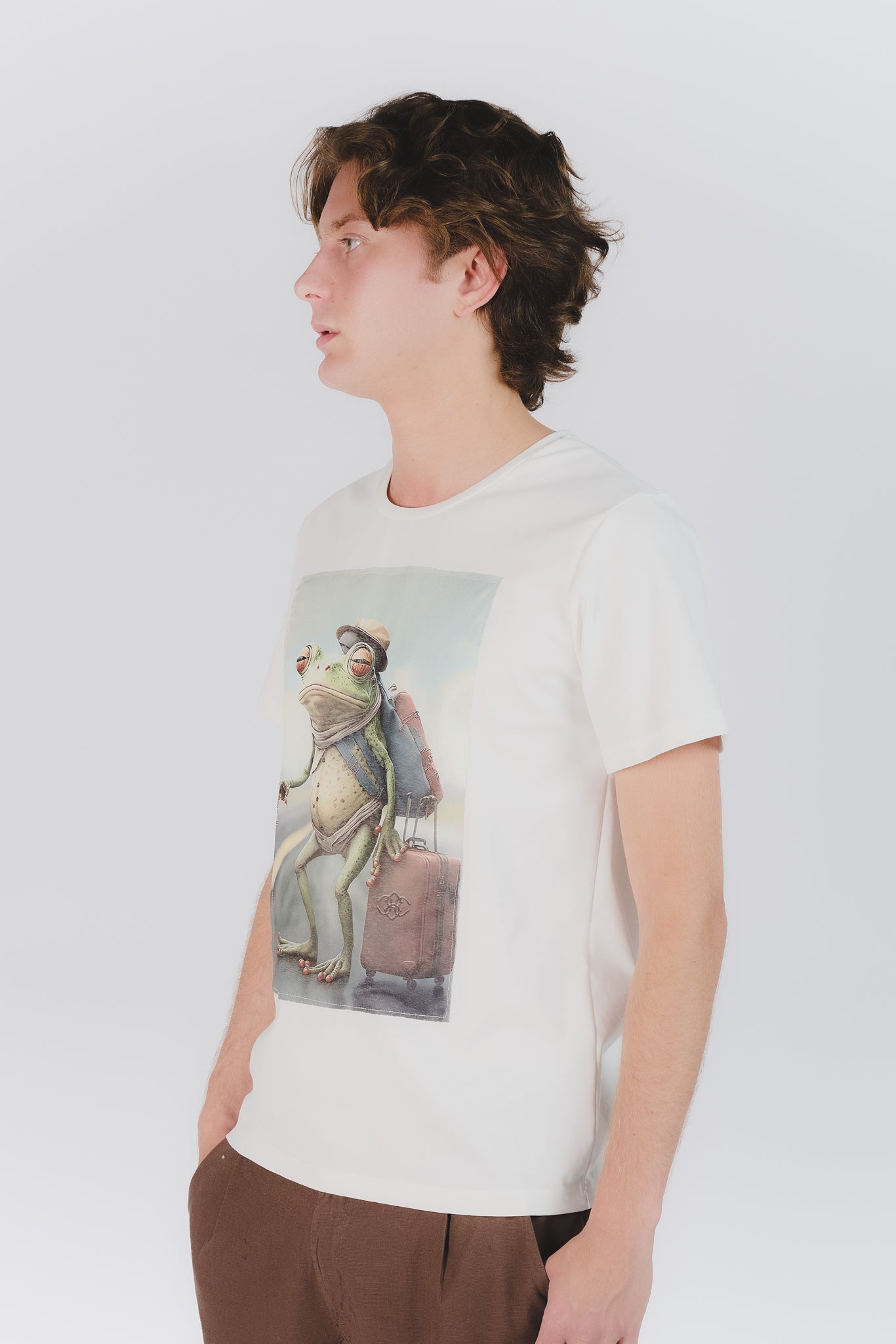 T-Shirt Uomo Stampa Rana man Barone firenze - 1