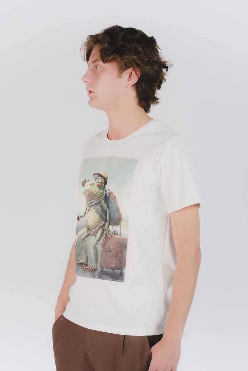 T-Shirt Uomo Stampa Rana man Barone firenze - 1