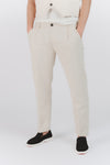 Pantaloni Eleganti Melange Beige man Barone firenze - 1