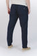 Pantaloni Lino con Bottone Blu man Barone firenze - 3