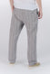 Pantaloni Misto Cotone e Lino a Righe Blu man Barone firenze - 3