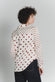 Camicia a Pois Avorio Rosso Fiorentino Donna woman Barone firenze - 3