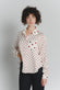 Camicia a Pois Avorio Rosso Fiorentino Donna woman Barone firenze - 1