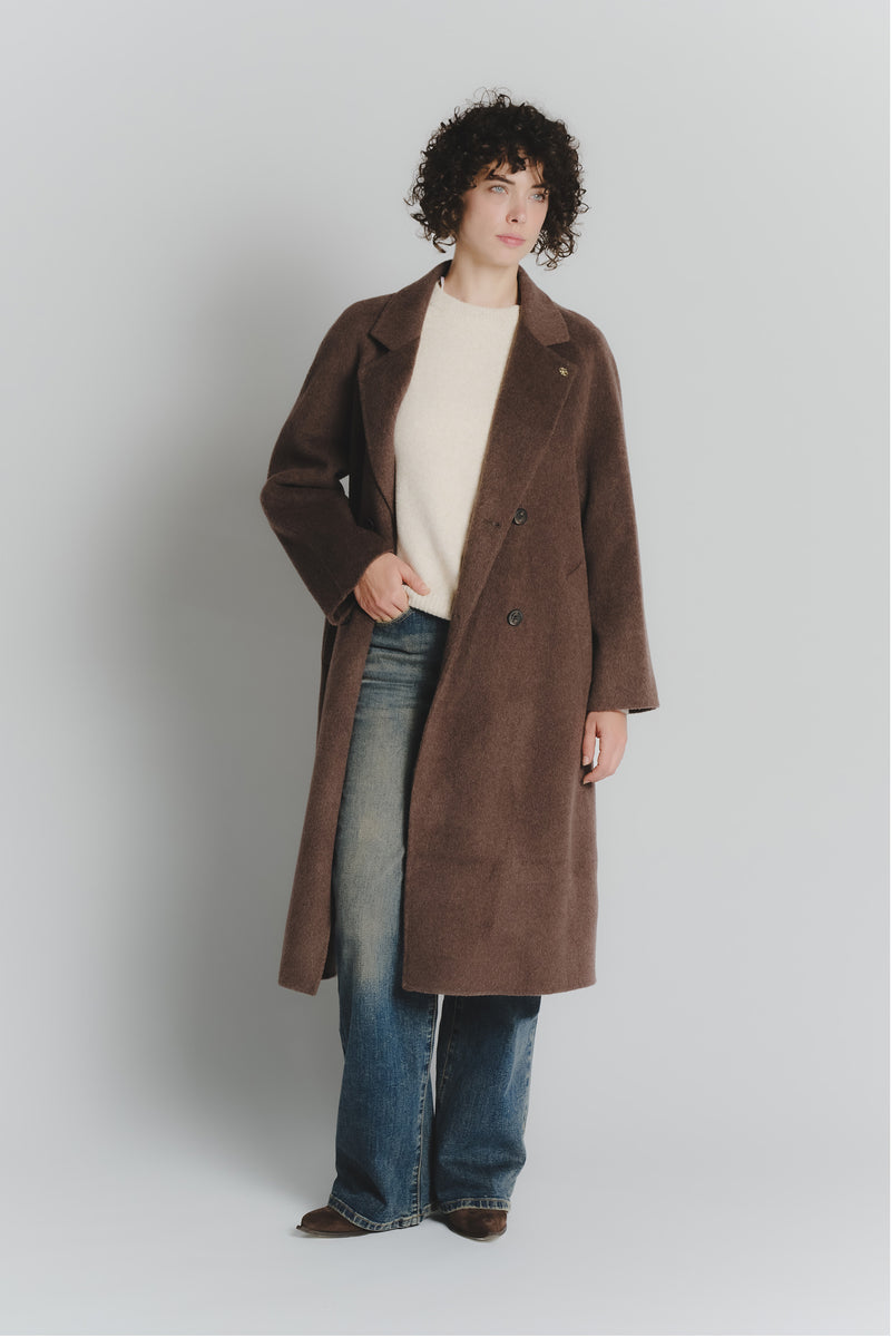 Cappotto Testa di Moro Doppio Petto Alpaca woman Barone firenze - 1