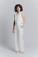 Pantalone Palazzo Shine Bianco woman Barone firenze - 1