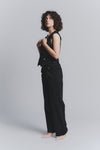 Pantalone Palazzo Shine Nero woman Barone firenze - 1