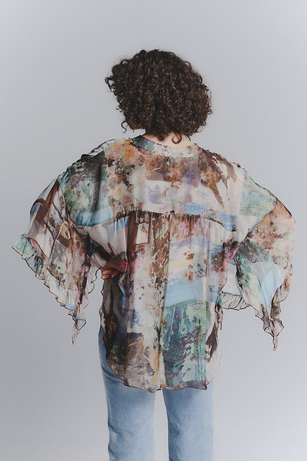 Blouse Silk Panorama  Barone firenze