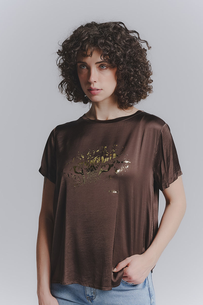Buttons women's t-shirt woman Barone firenze - 1