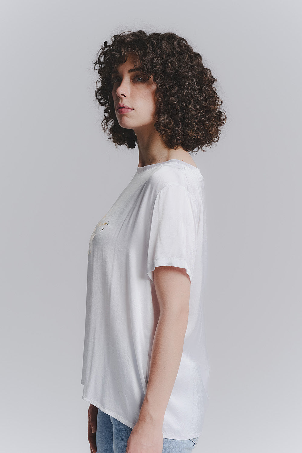 T-shirt donna Leopardo Bianco woman Barone firenze - 2