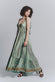 Abito Lungo Gipsy Turchese Spallini Sottili woman Barone firenze - 2