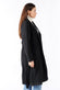 Long Black Coat With Belt donna Barone firenze - 4