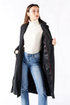 Long Black Coat With Belt donna Barone firenze - 2