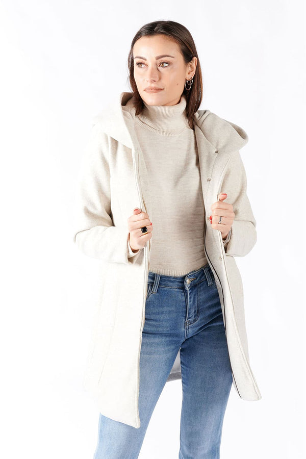 Women's Hooded Coat donna Barone firenze