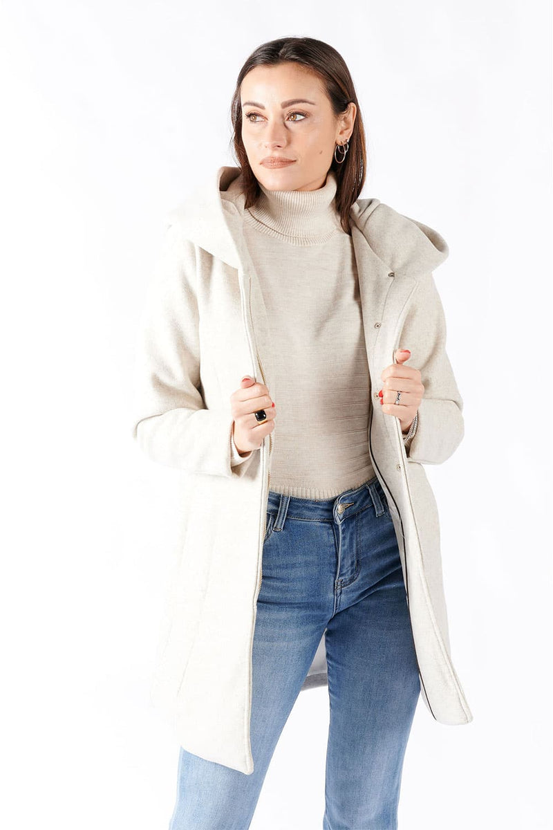 Women's Hooded Coat donna Barone firenze - 1