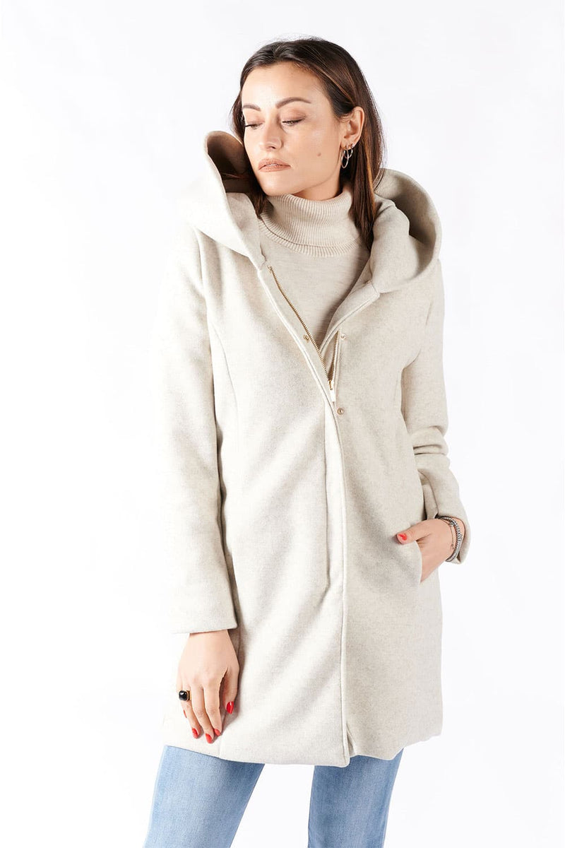 Women's Hooded Coat donna Barone firenze - 5