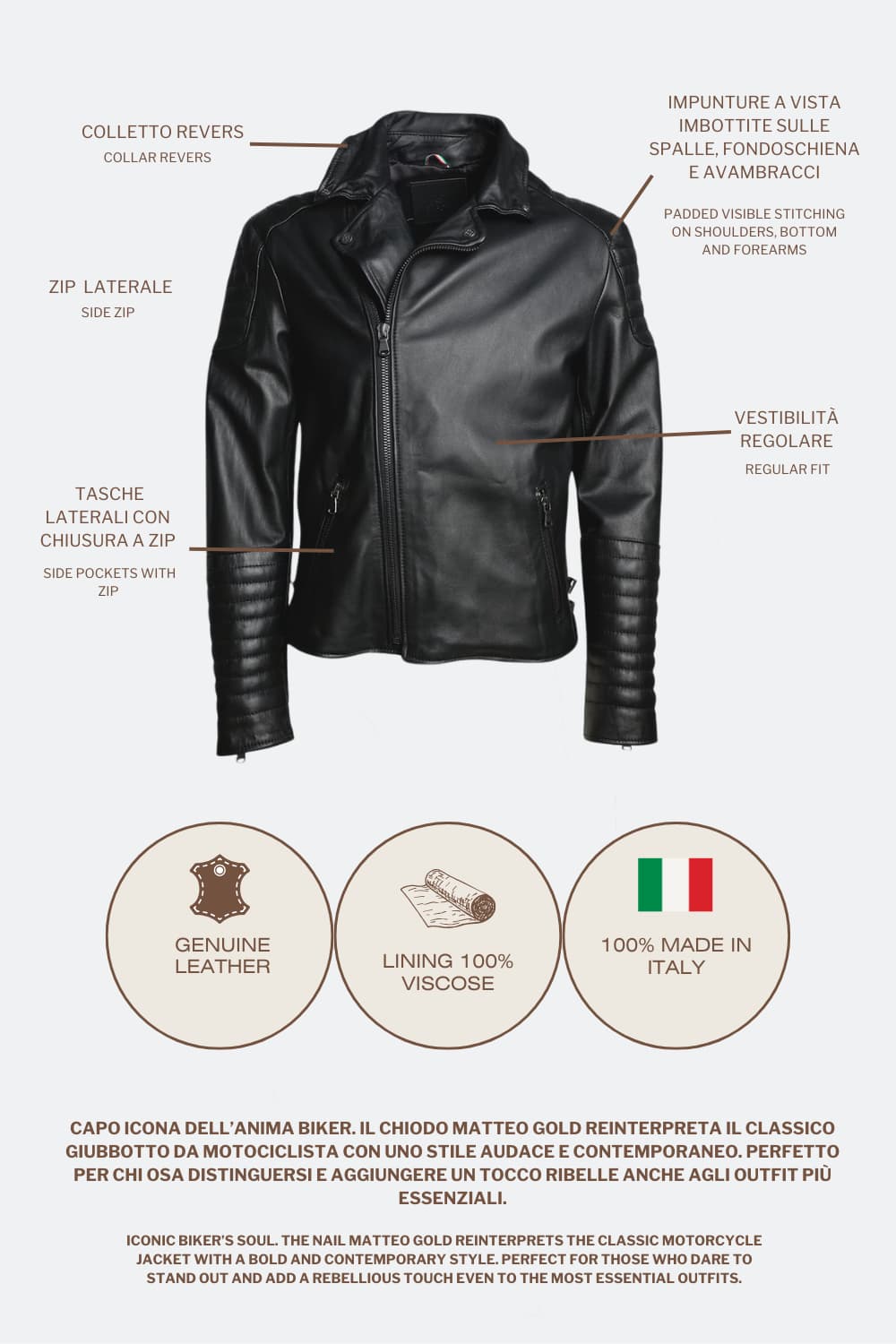 Chiodo Matteo Bike uomo Barone firenze - 6