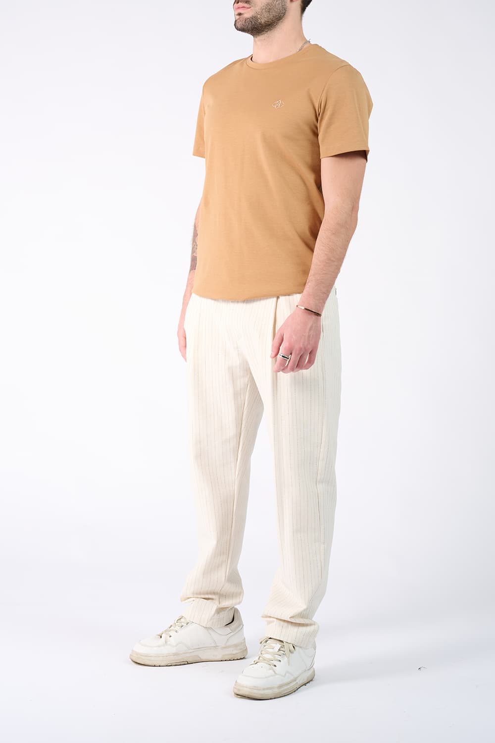 T-shirt Baron Embroidery Front uomo Barone firenze - 3