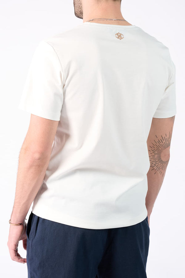 T-shirt Baron Embroidery Back New uomo Barone firenze