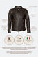 Elton Gold Collar Dark Brown man Barone firenze - 5