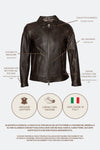 Elton Gold Collar Dark Brown man Barone firenze - 5