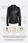 Elton Gold Nappa Black uomo Barone firenze - 8