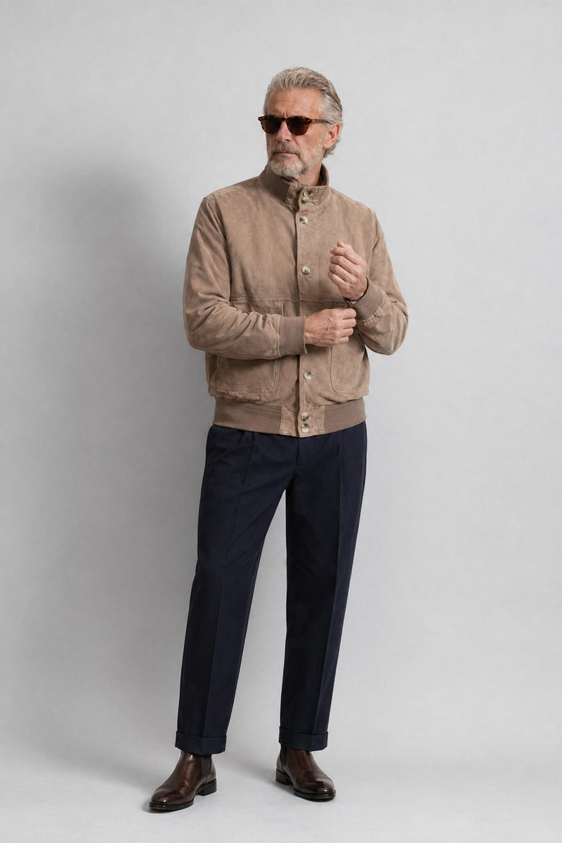 Aldo Polo Suede Taupe unisex Barone firenze - 4