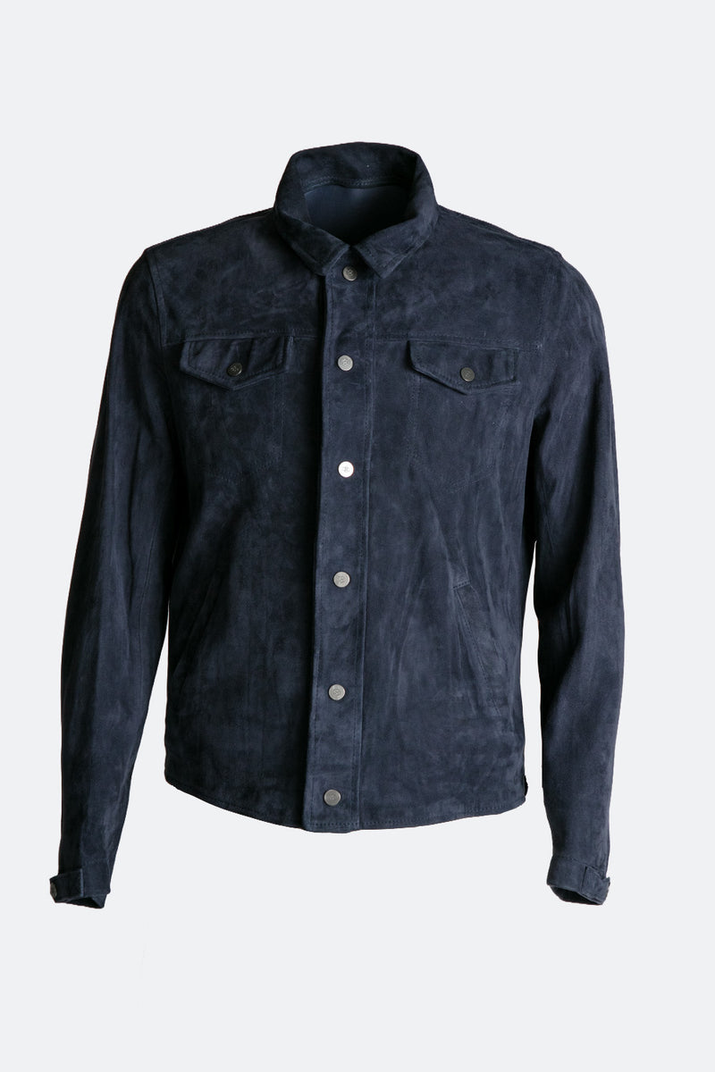 Ale Camoscio Sfoderata Blu unisex Baronefirenze - 1