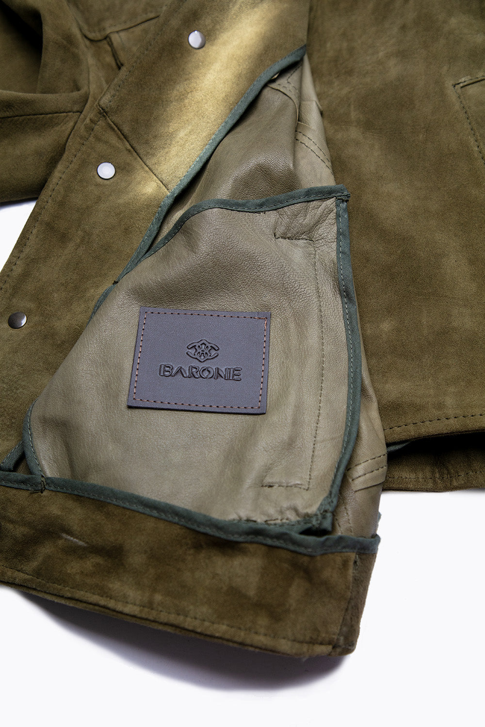 Ale Camoscio Sfoderata Verde unisex Baronefirenze - 5